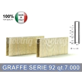 7.000 Punti Metallici Serie 92/15mm Graffe Pesanti x Fissatrice pneumatica 